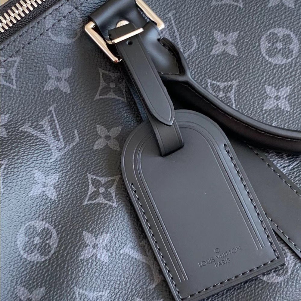 Louis Vuitton Monogram Eclipse Keepall Bandoulire… - image 5